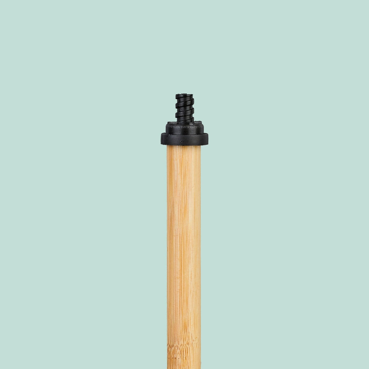 Bamboo & Metal Toilet Roll Holder with Brush Set