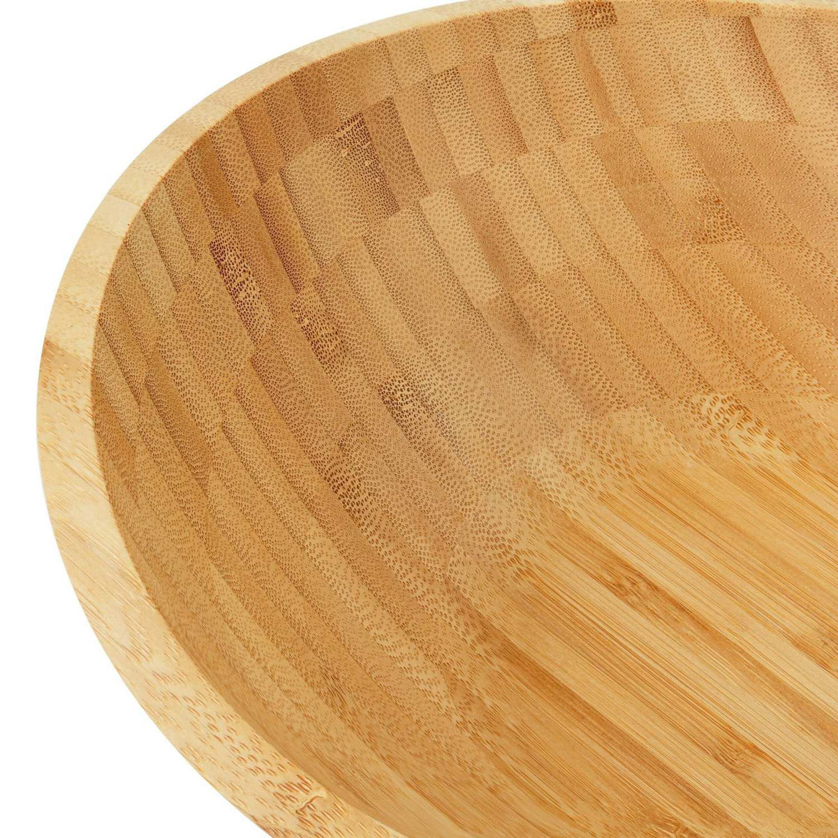 Bamboo Oval Salad Bowl – Natural, Easy to Clean