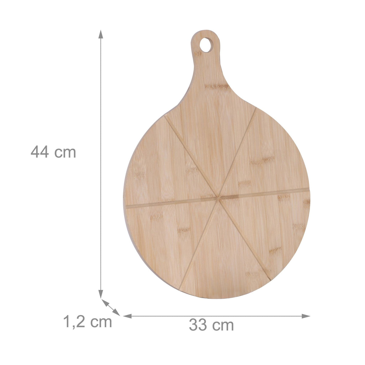 Bamboo Pizza Boards Set, 2-Piece with Grooves