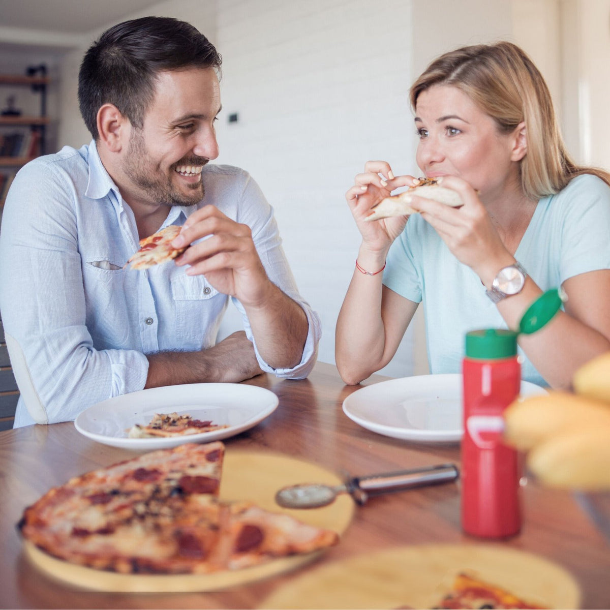 Bamboo Pizza & Serving Boards Set, 32 cm, 4-Pack