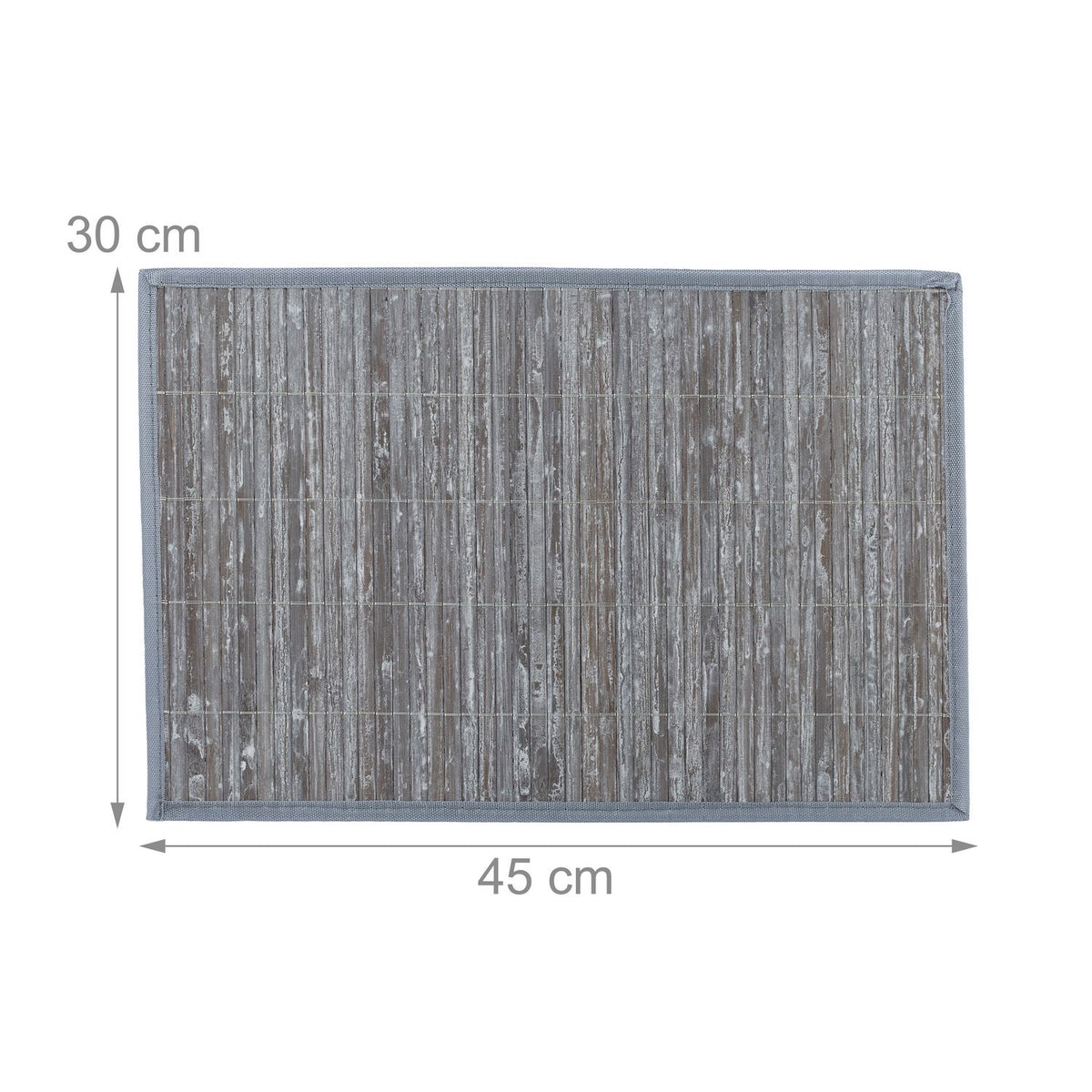 Bamboo Polyester Place Mats Set of 6 with Coasters