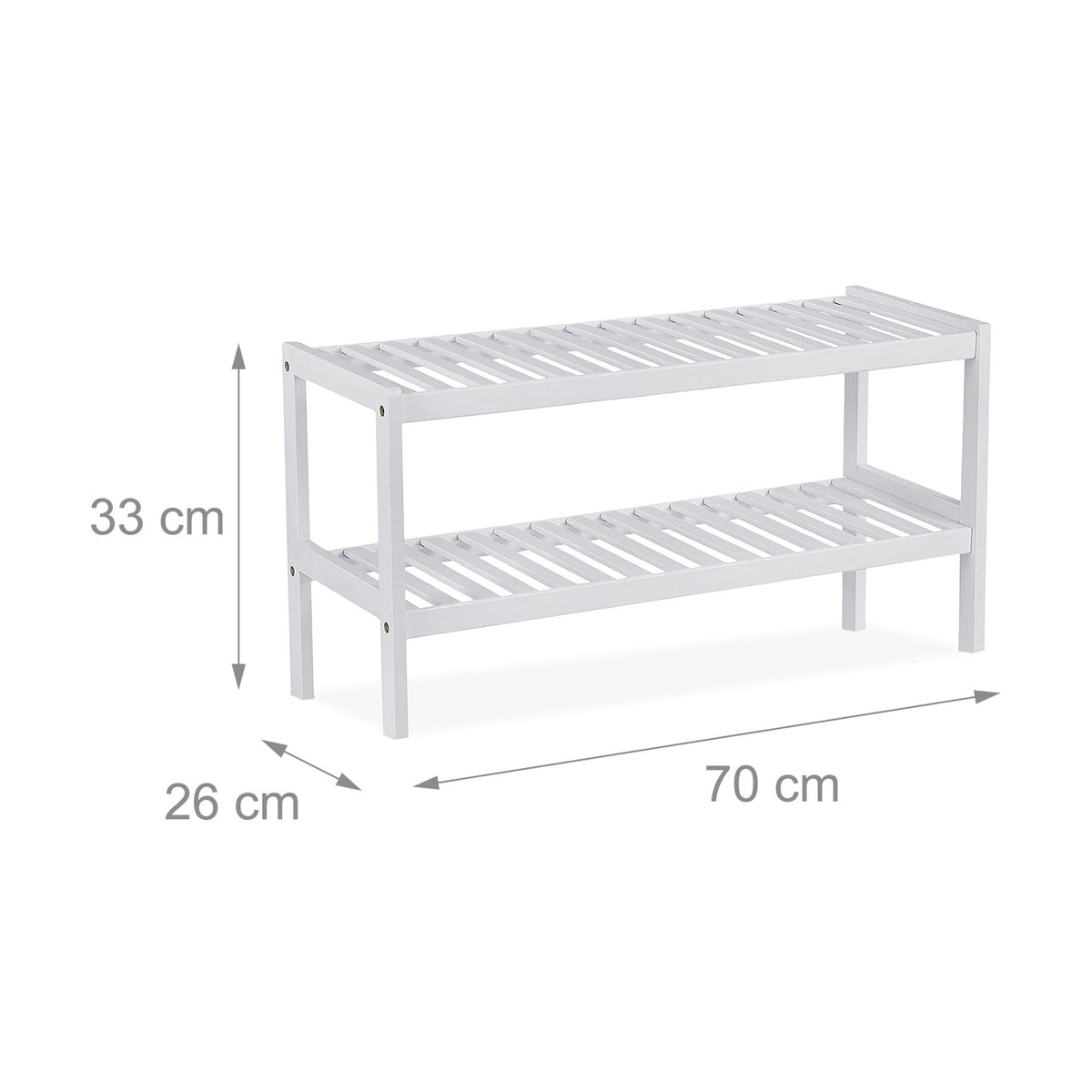 Bamboo Shoe Rack – Space-Saving, Holds 9 Pairs