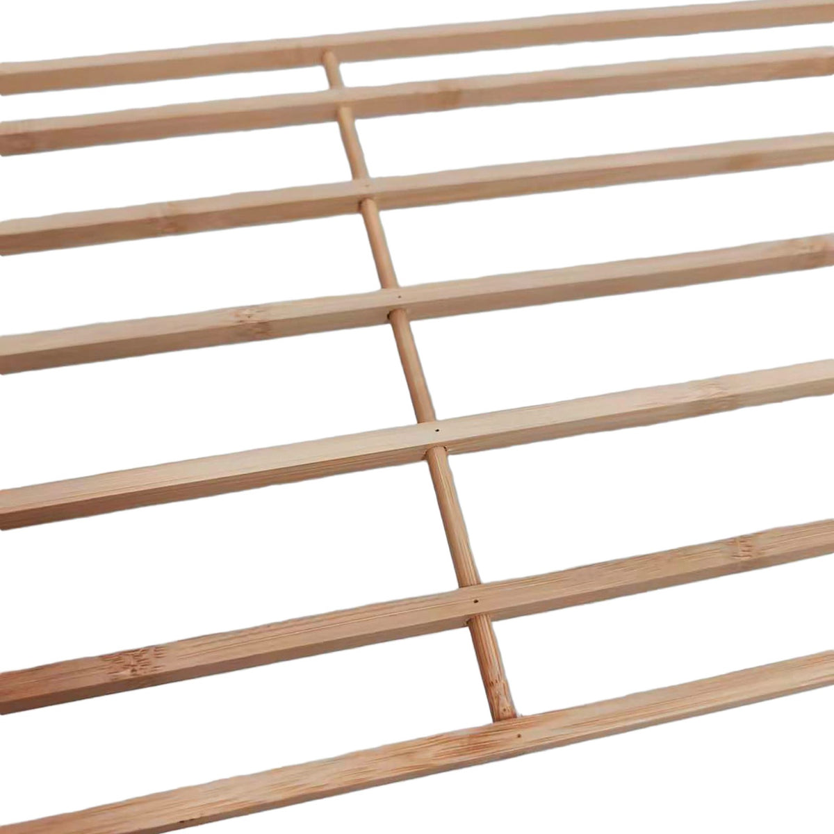 Bamboo Shoe Rack, Space-Saving, Holds 9 Pairs