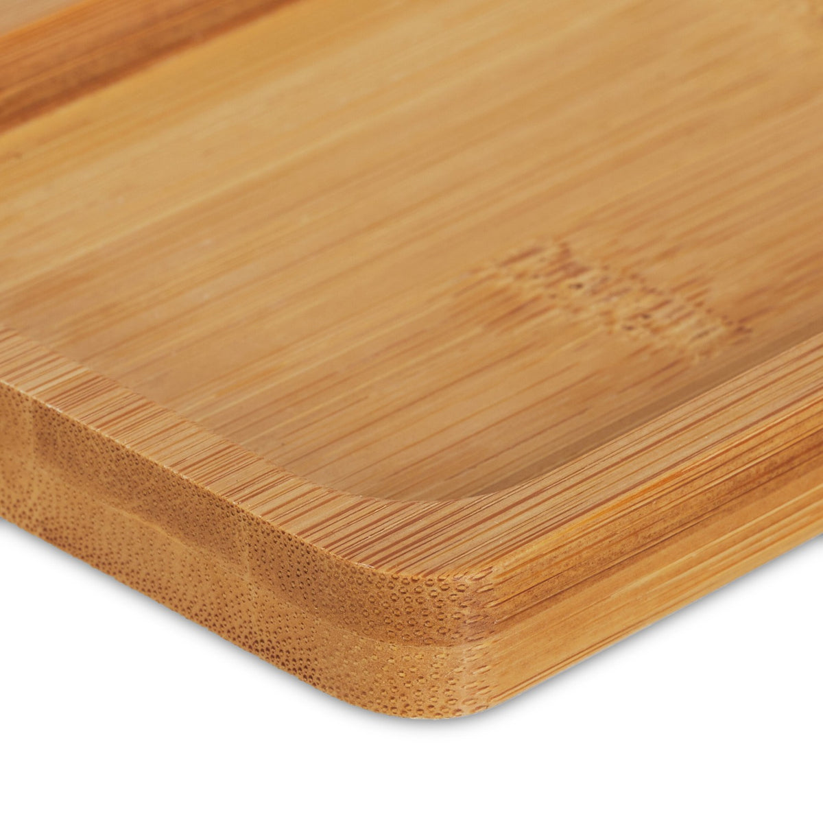 Bamboo Storage Set with Tray and Lids, 2 Compartments