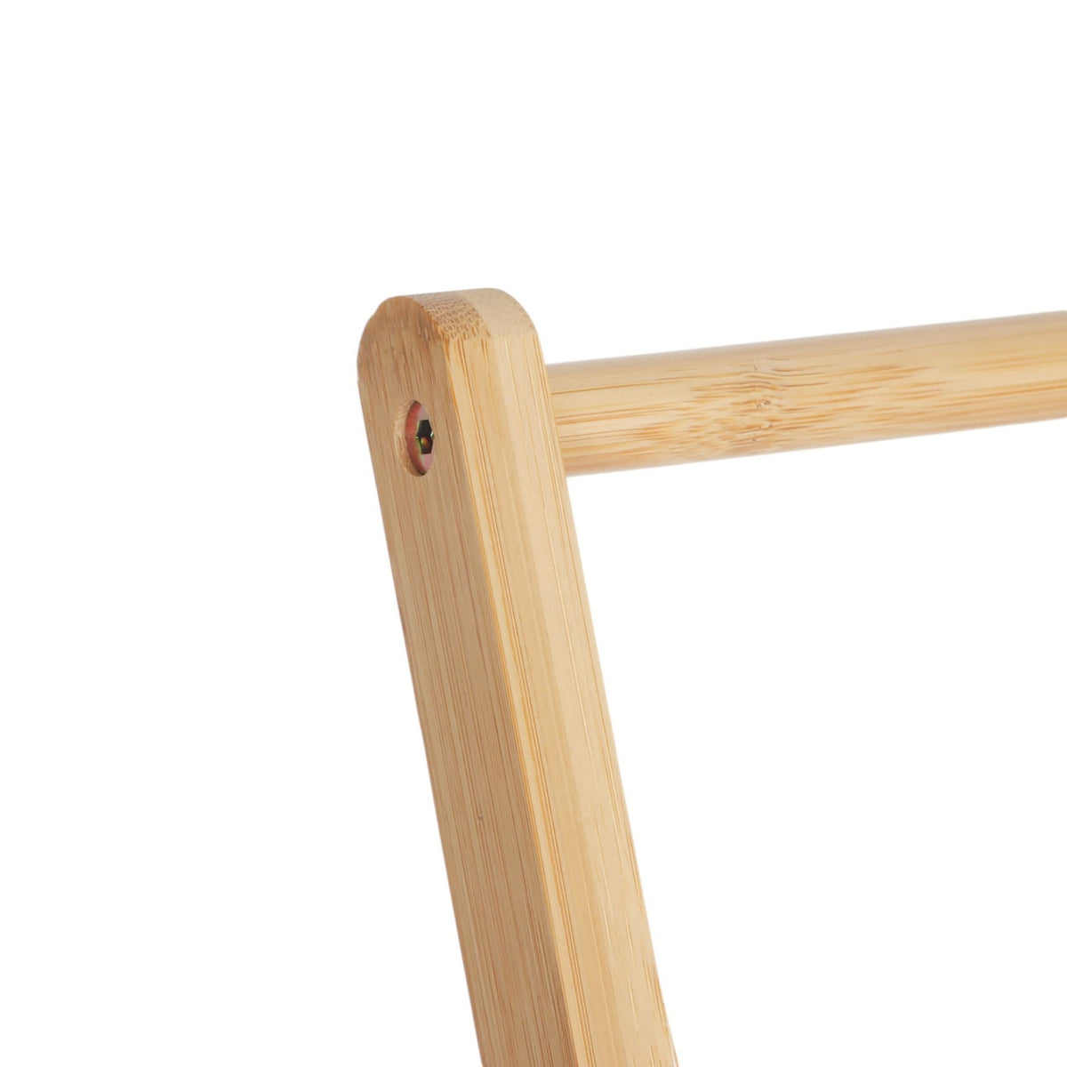 Bamboo Towel Rack with Shelf – Freestanding, Foldable