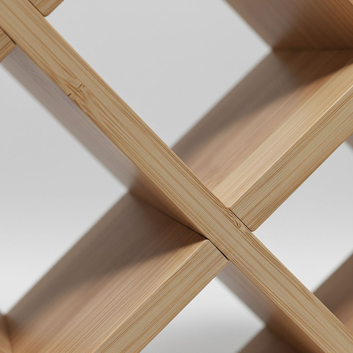 Bamboo Wine Rack – Holds 8 Bottles, W-Shaped Design