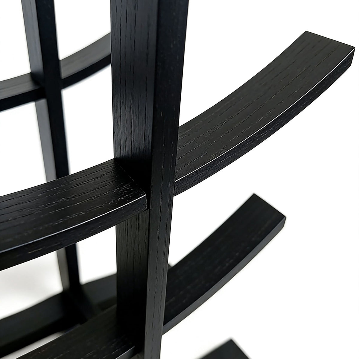 Bamboo Wine Rack for 12 Bottles, Curved Design