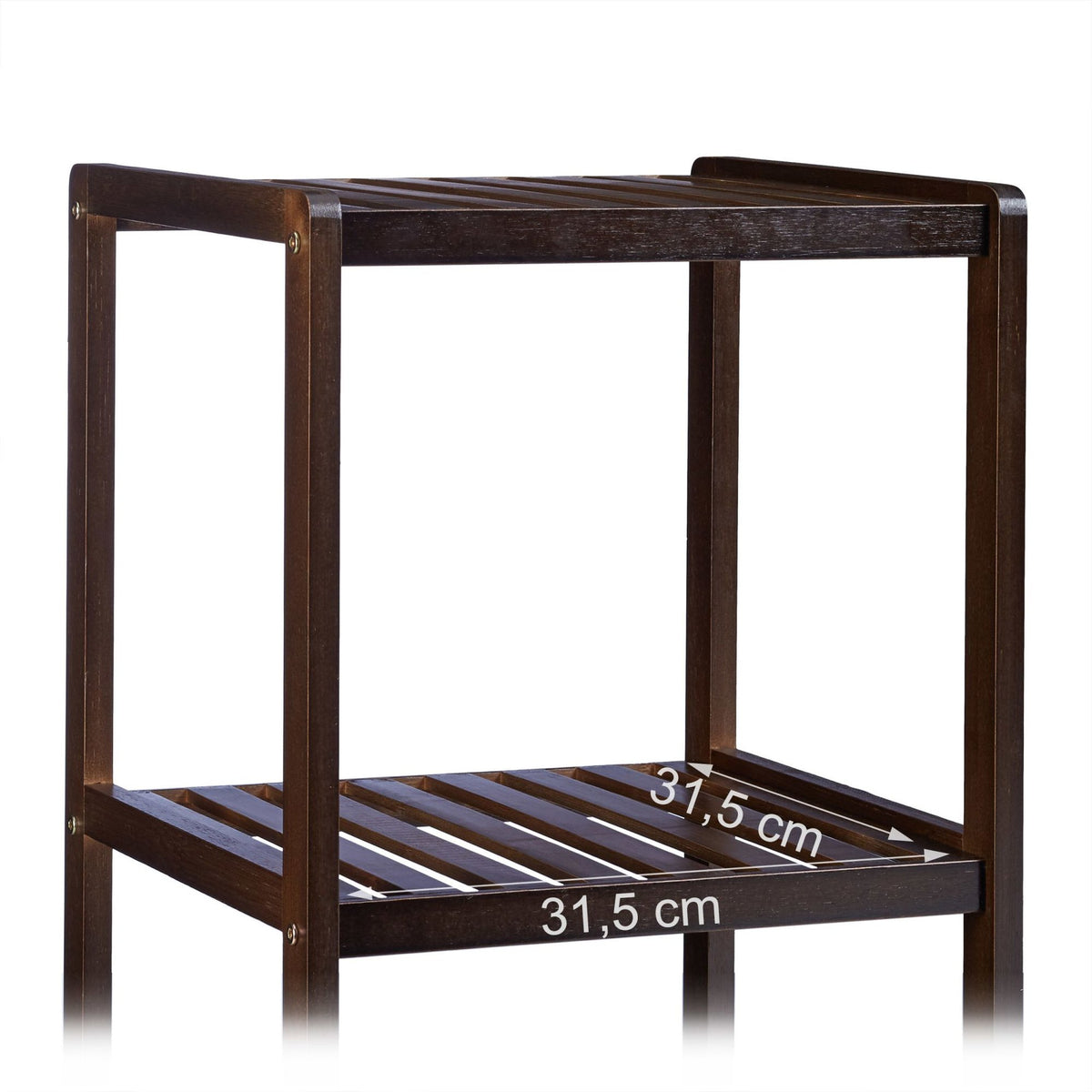 Bamboo bathroom shelf with 3 shelves