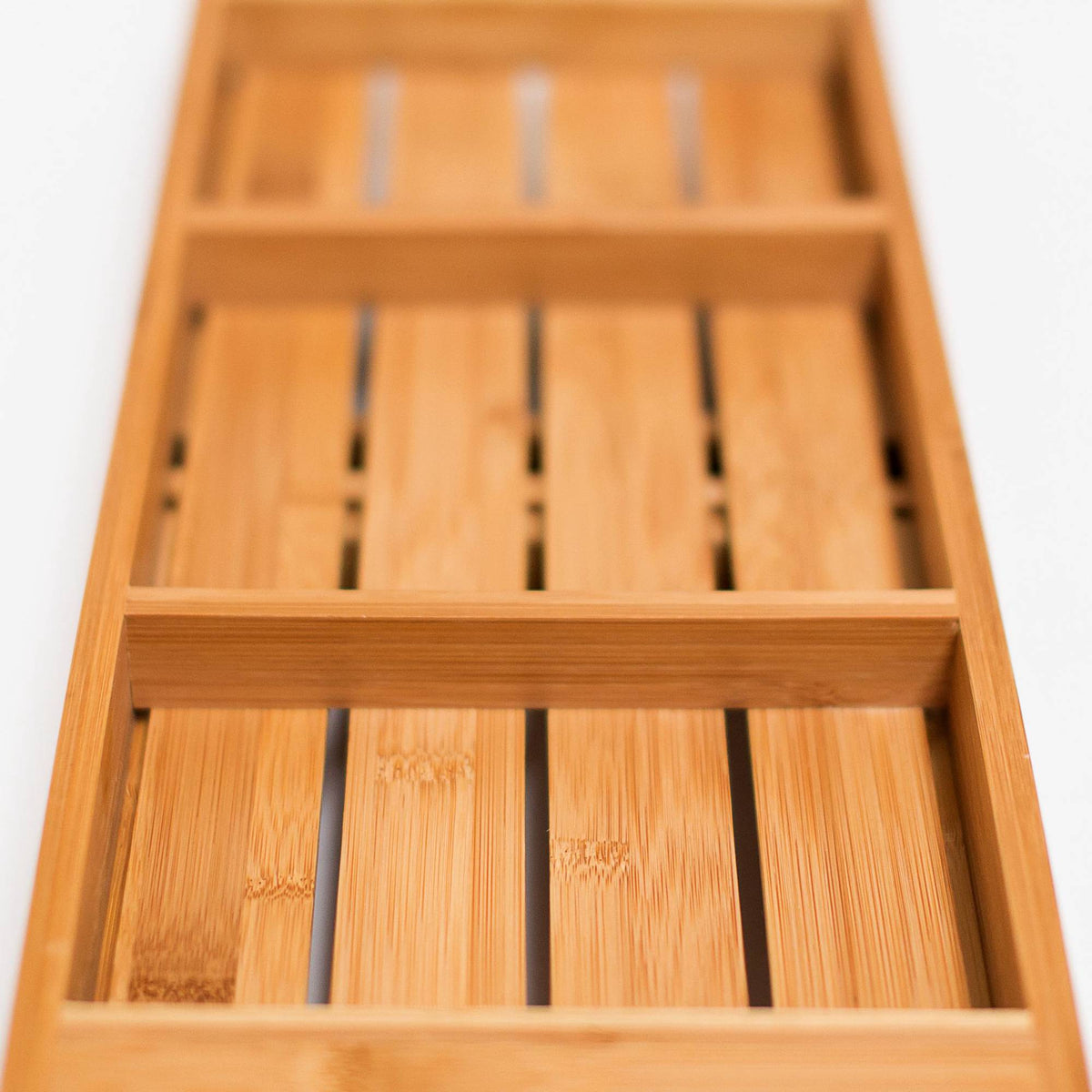 Bamboo bathtub shelf