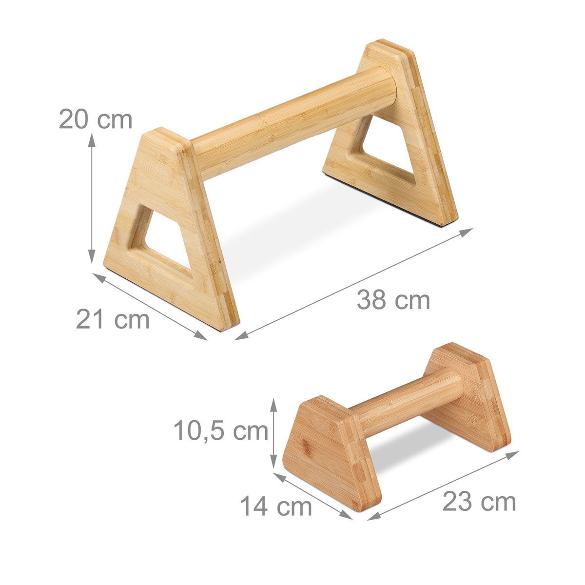 Bamboo bench press grips, 4-pack