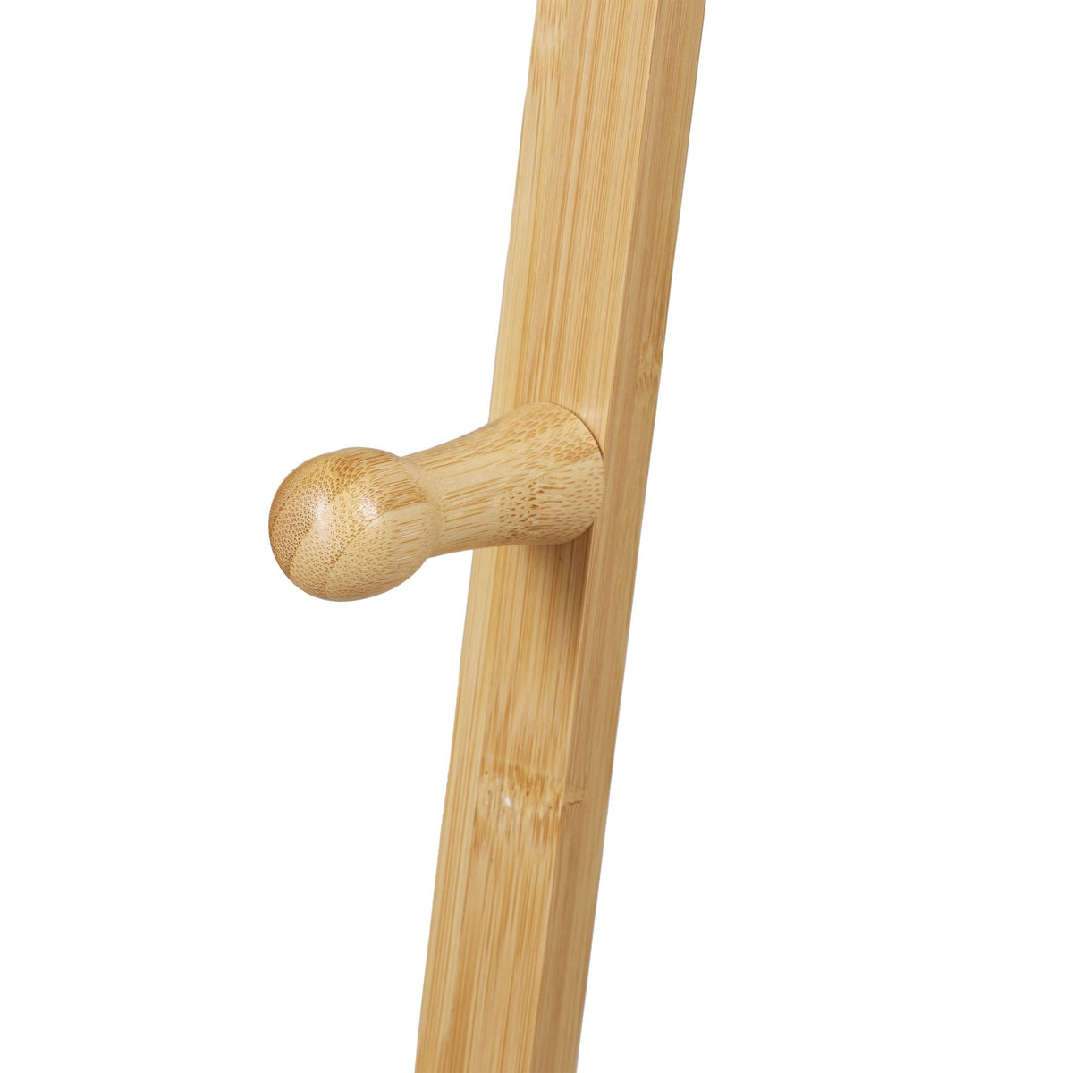 Bamboo clothes hanger with shelf