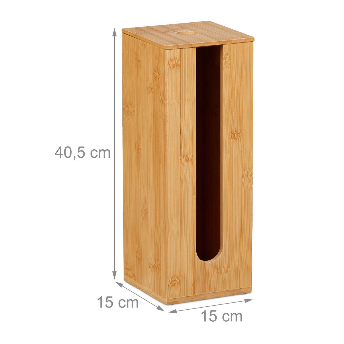 Bamboo holder for toilet rolls