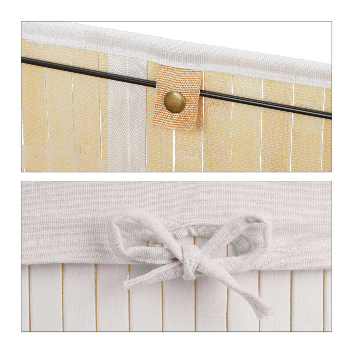 Bamboo laundry basket