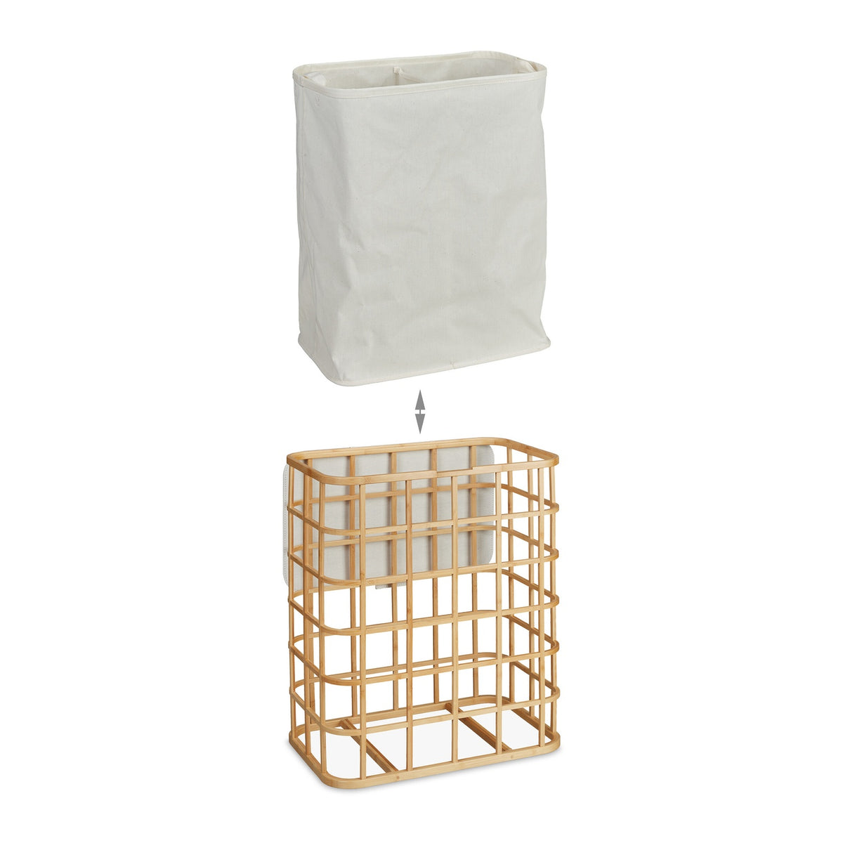 Bamboo laundry basket