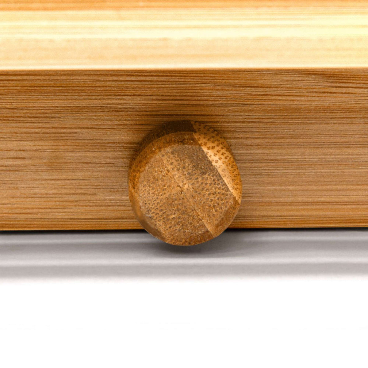 Bamboo shower shelf with 2 shelves