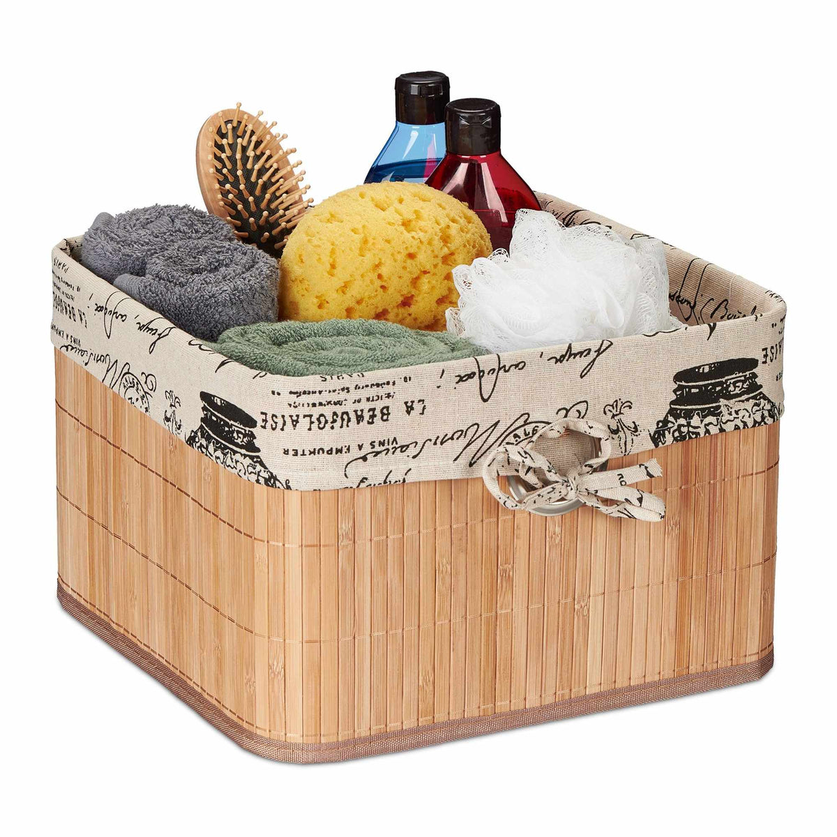 Bamboo storage basket
