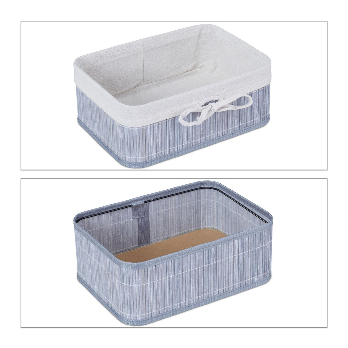 Bamboo storage baskets set of 3