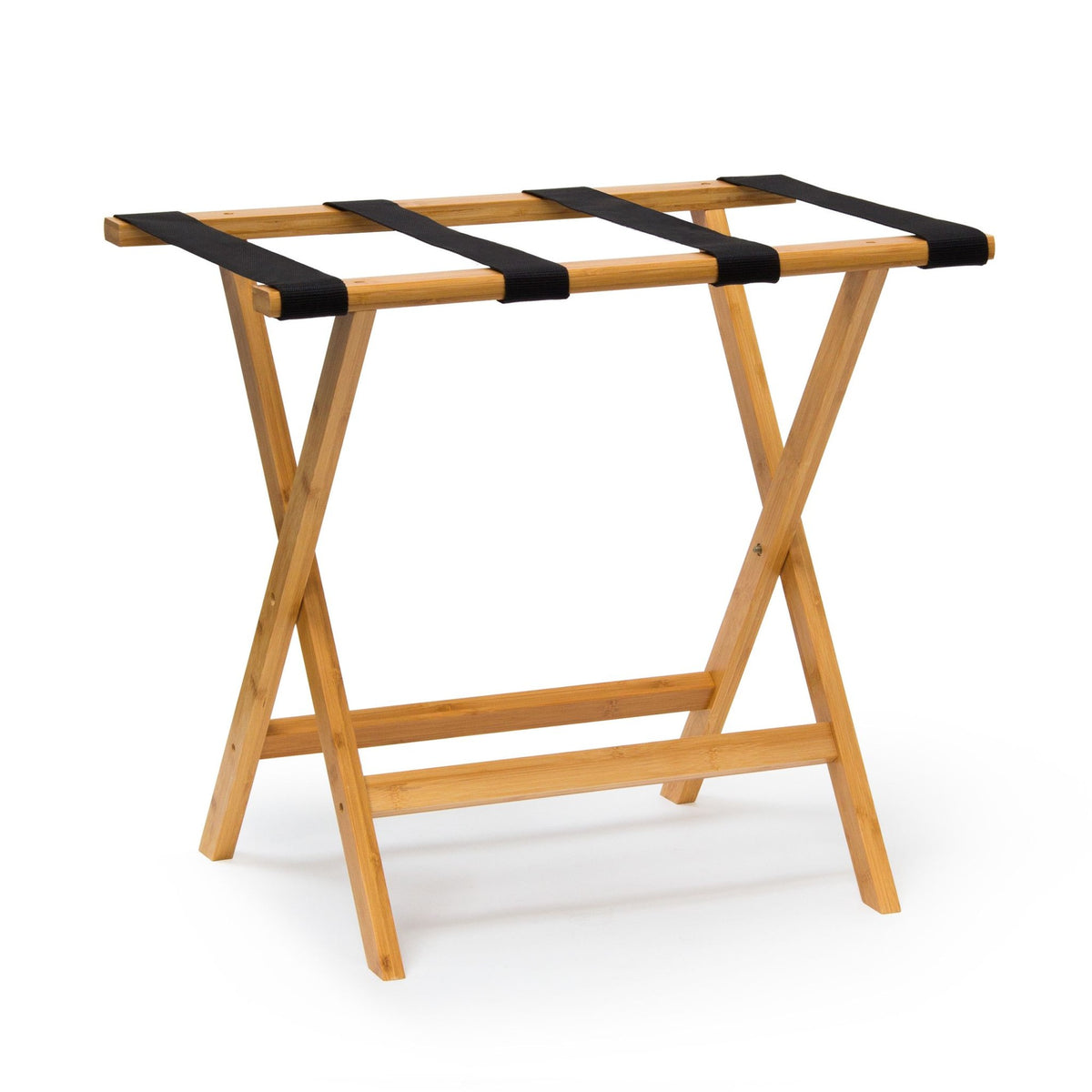 Bamboo suitcase stand