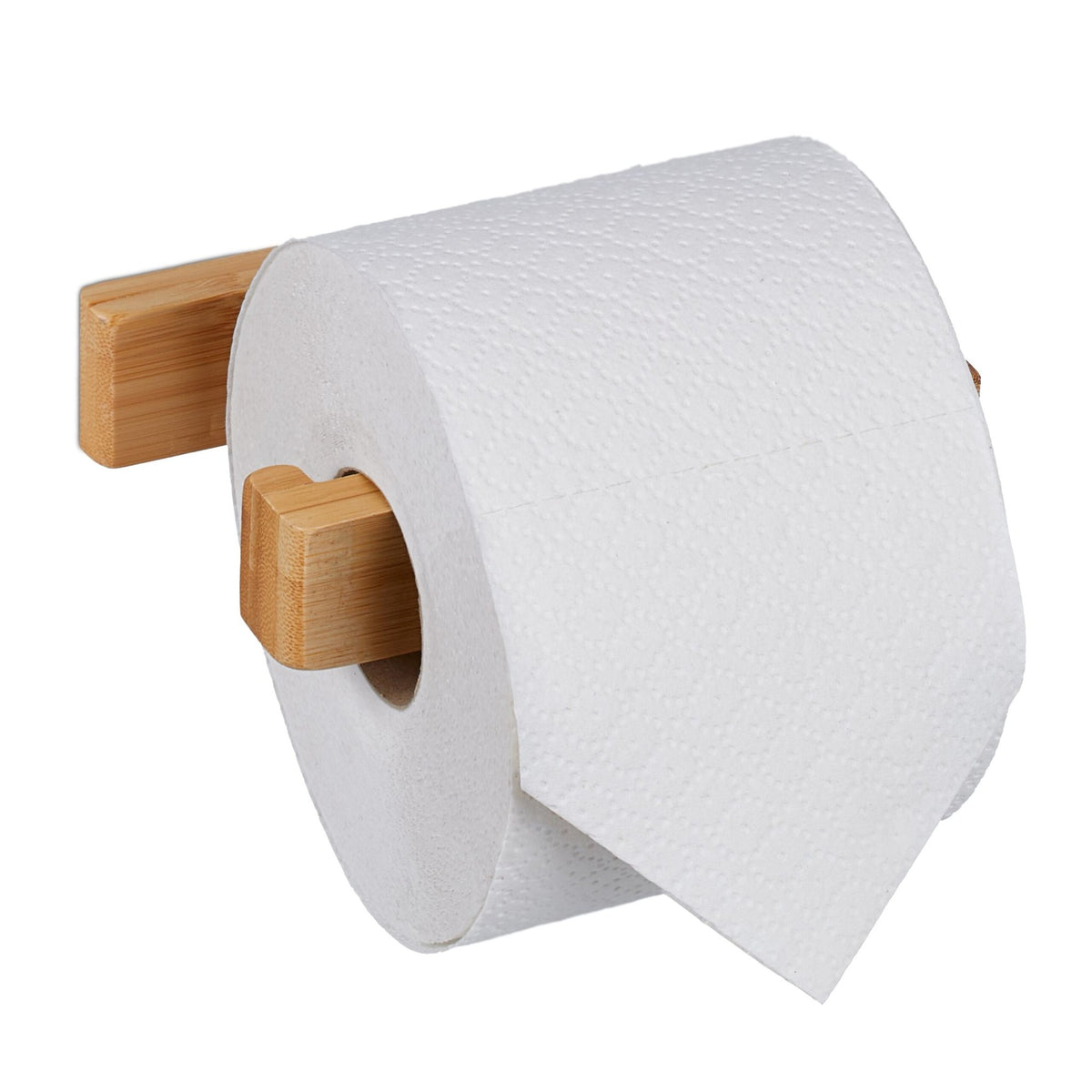 Bamboo toilet roll holder