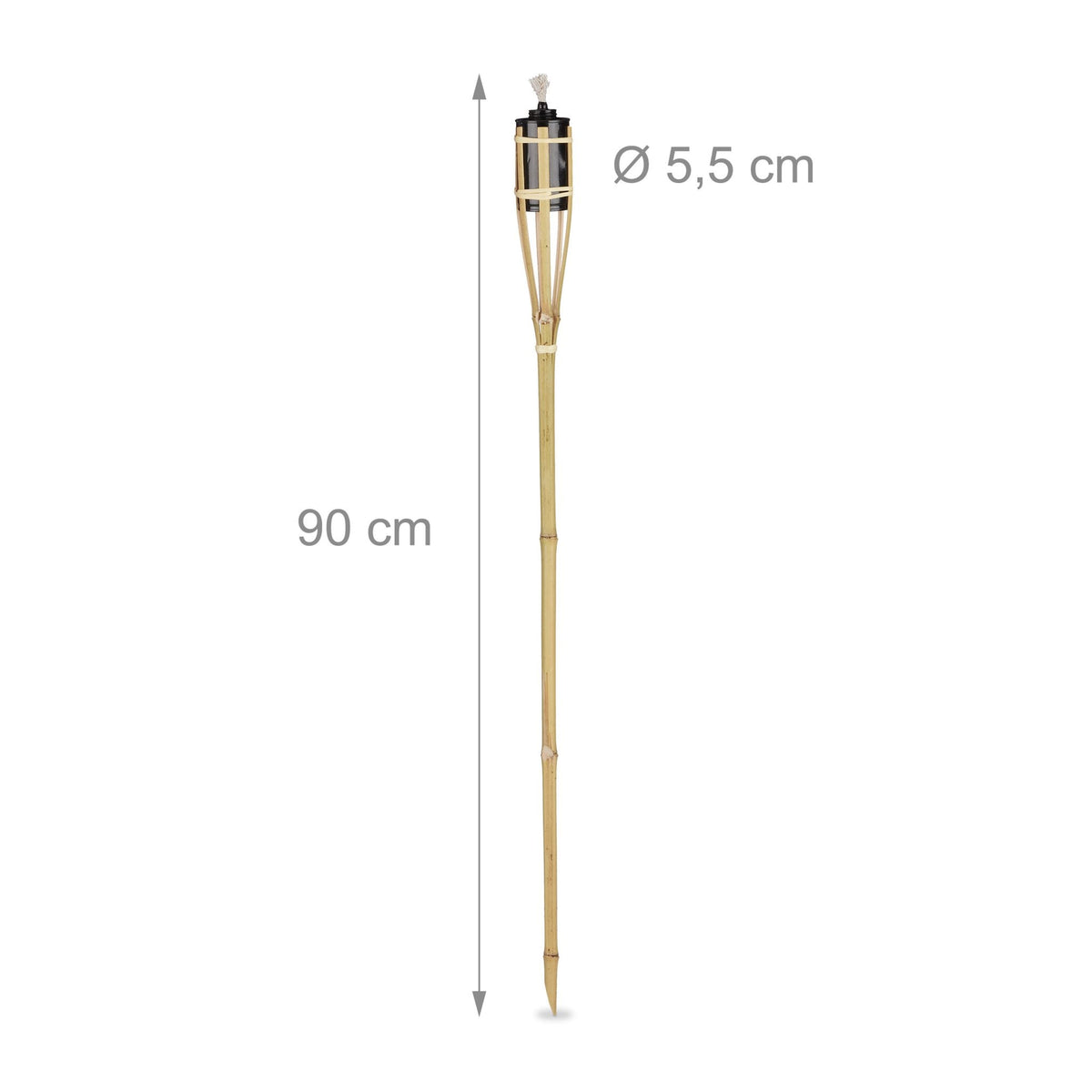 Bamboo torches set of 10