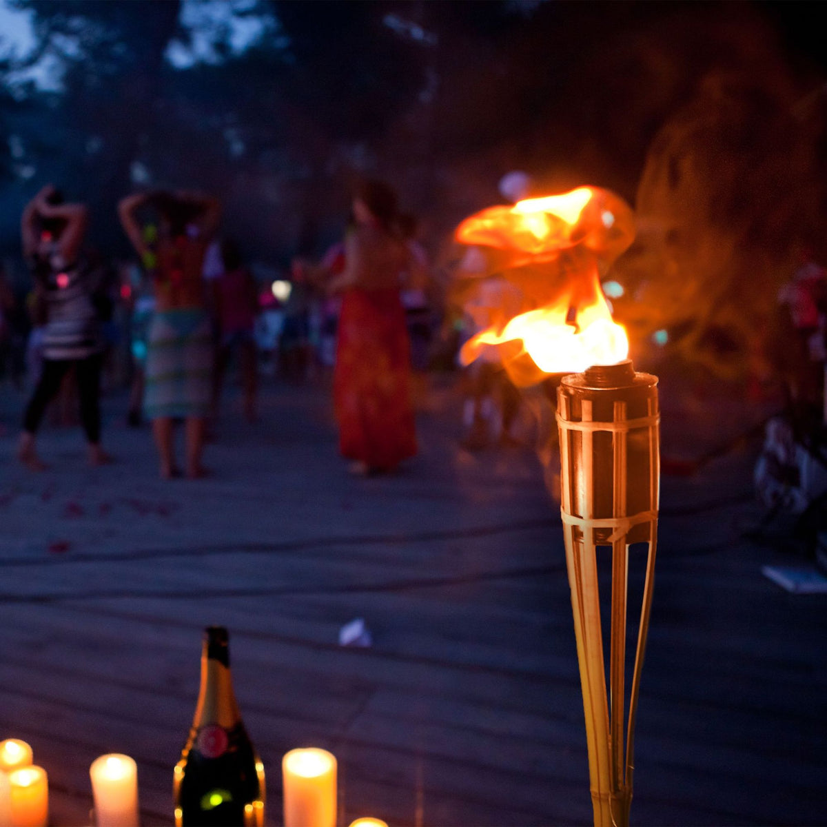 Bamboo torches set of 10