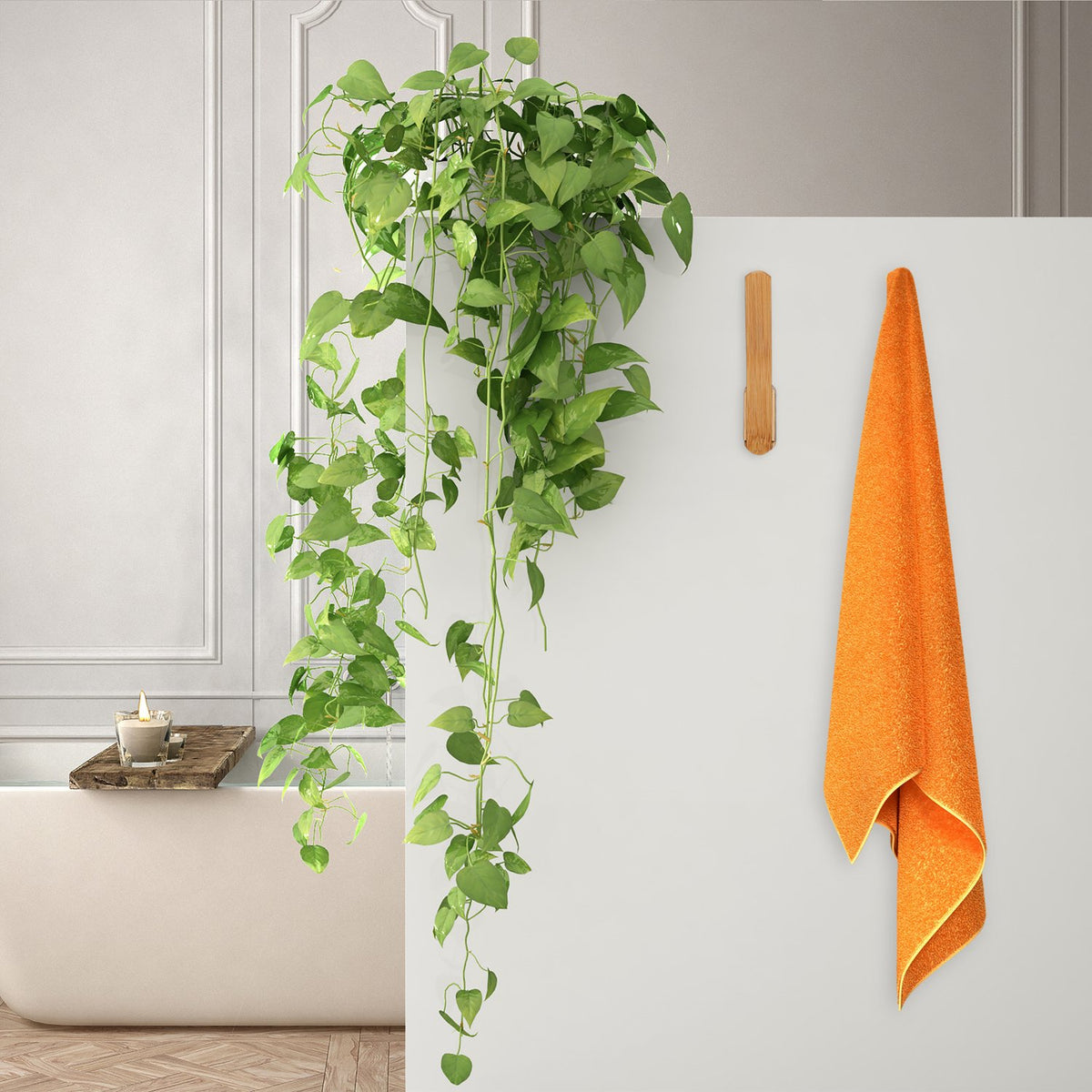 Bamboo wall hooks