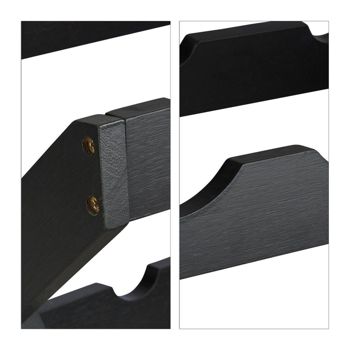 Bamboo wine rack black
