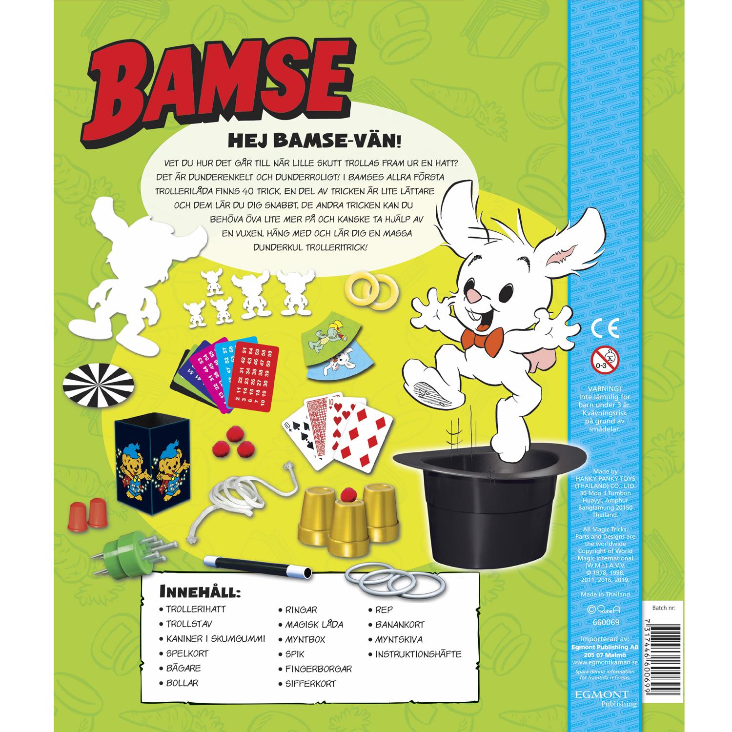 Bamse's Magic box with hat