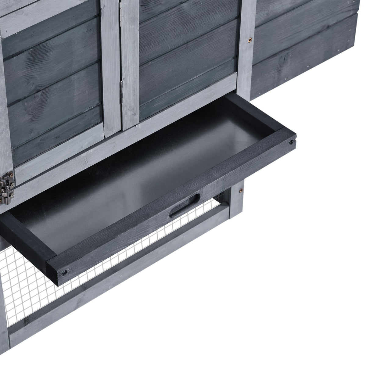 Bantam Chicken Coop Bantam House With Nesting Box Bantam Aviary Poultry House With Ramp Fir Wood Gray 150.5 X 54 X 87 Cm