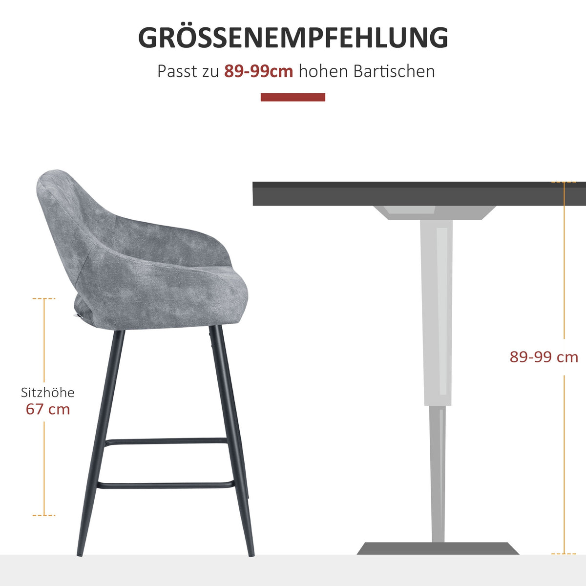 Bar Stools Set Of 2 Bar Chairs Bistro Stools With Footrest Velvet Look Kitchen Chair Counter Stool Seat Cover For Kitchen Islands Steel Gray 50 X 53 X 94 Cm