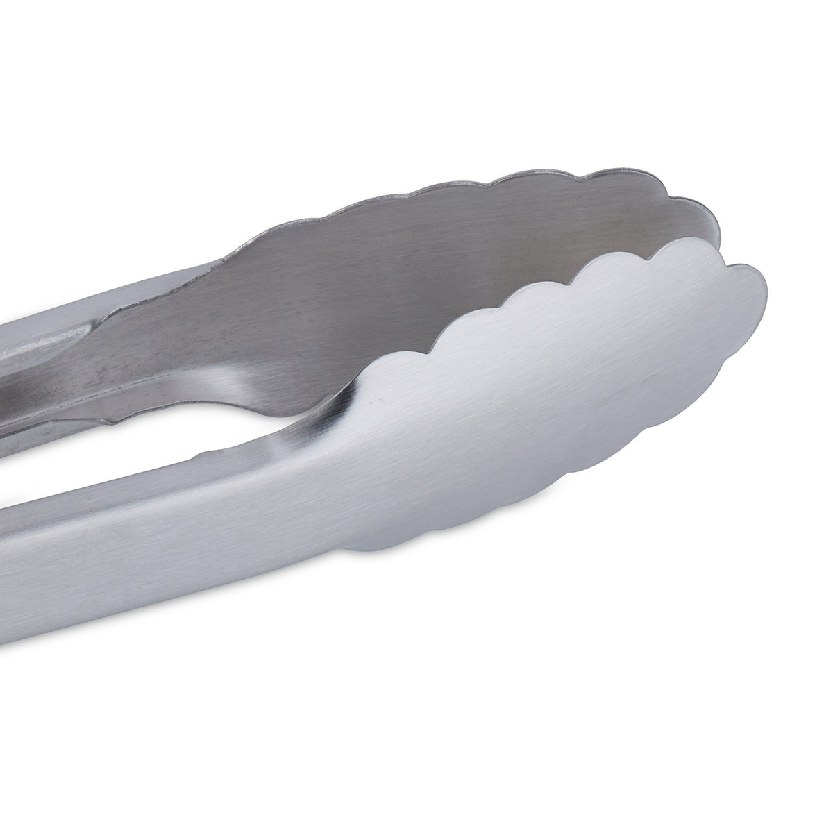 Barbecue tongs in stainless steel with wooden handle