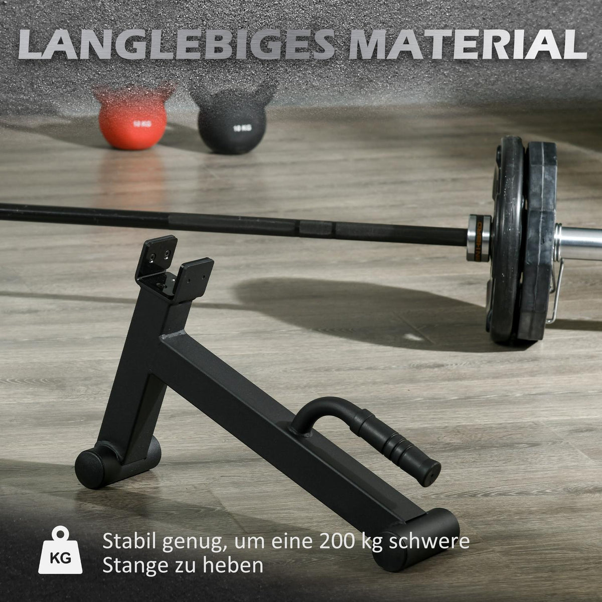 Barbell Jack Deadlift Jack with non-slip grip deadlift barbell jack 50 x 12 x 33 cm black