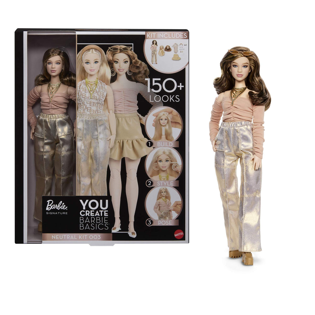 Barbie Collector Doll Set with Interchangeable Heads