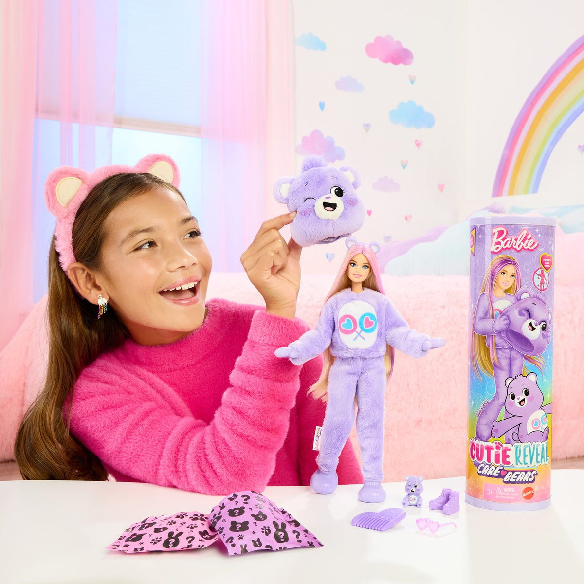 Barbie Cutie Reveal Care Bears Purple