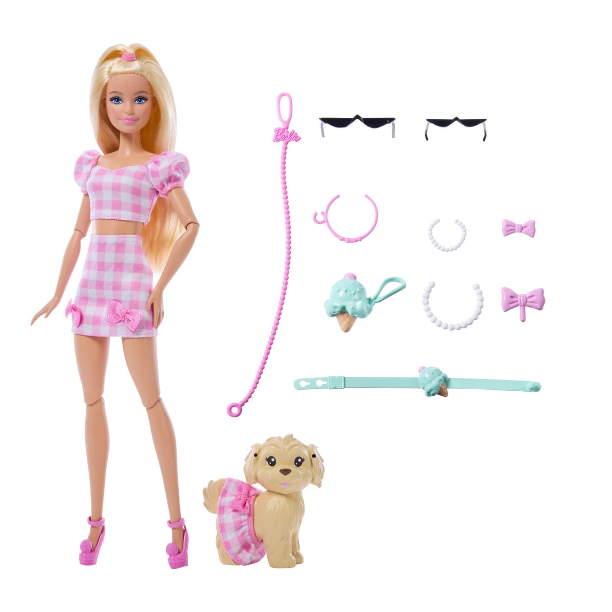 Barbie Doll & Dog Matching Outfit Set with Accessories