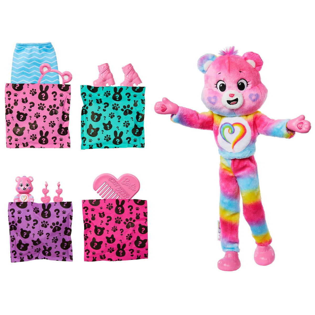 Barbie Doll with Pink Bear Costume & 10 Surprises