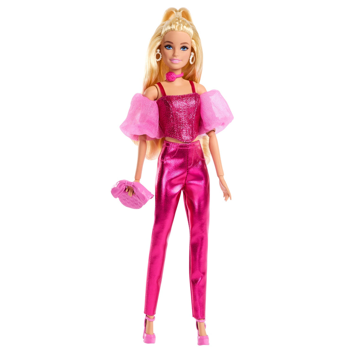 Barbie Doll with Pink Glitter Corset and Accessories