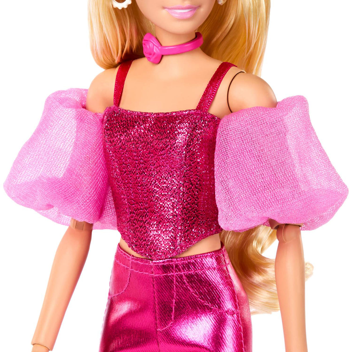 Barbie Doll with Pink Glitter Corset and Accessories