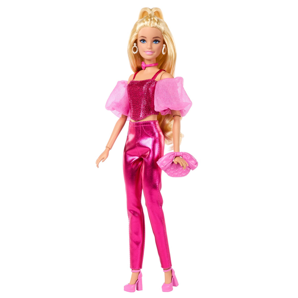 Barbie Doll with Pink Glitter Corset and Accessories