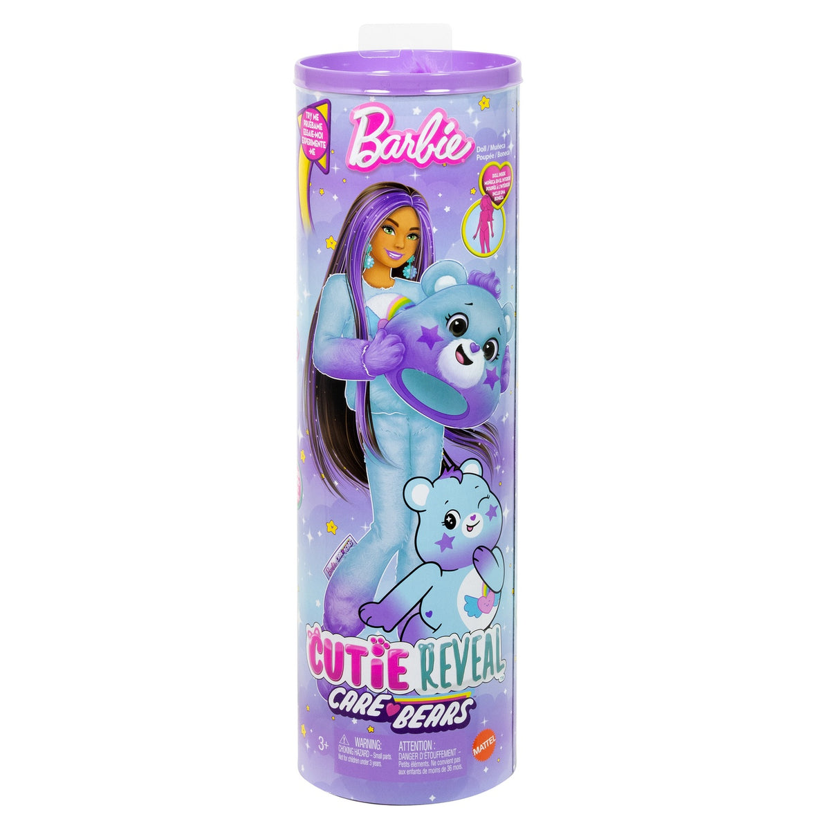 Barbie Doll with Purple Bear Costume and Surprises