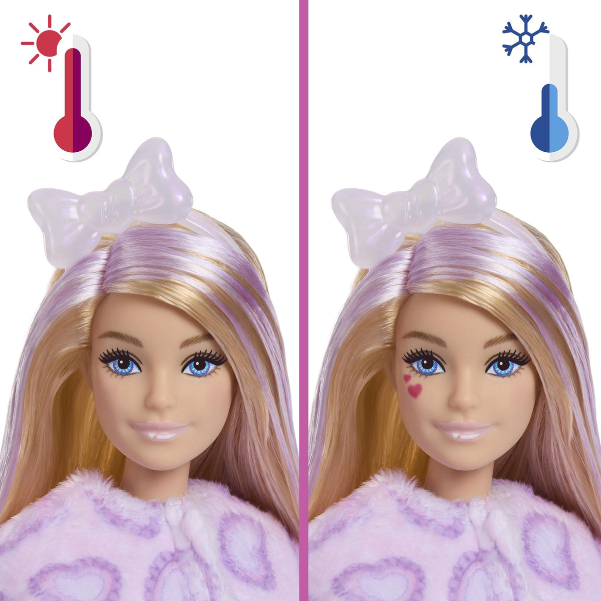 Barbie Doll with Purple Kitten Costume & 10 Surprises