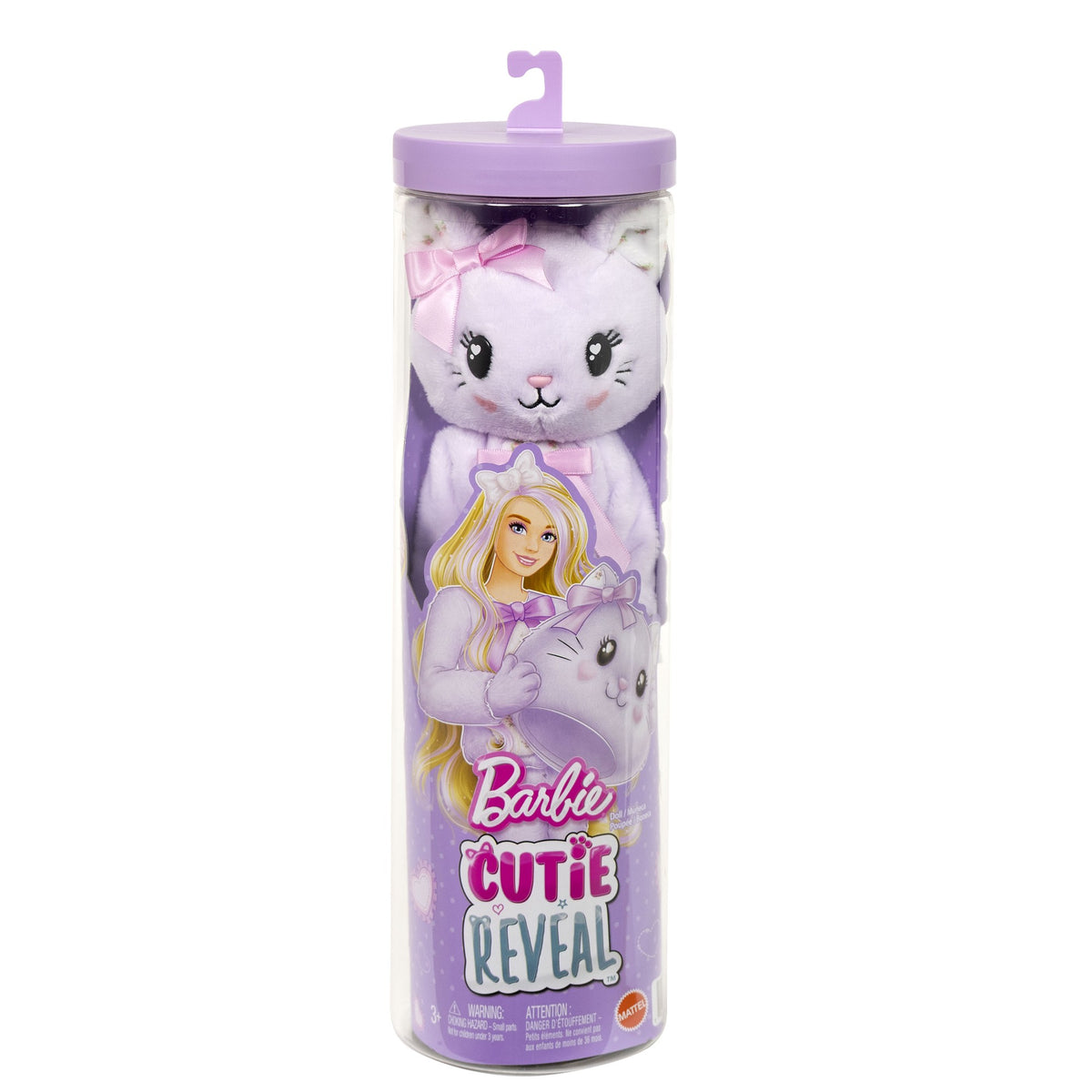 Barbie Doll with Purple Kitten Costume & 10 Surprises
