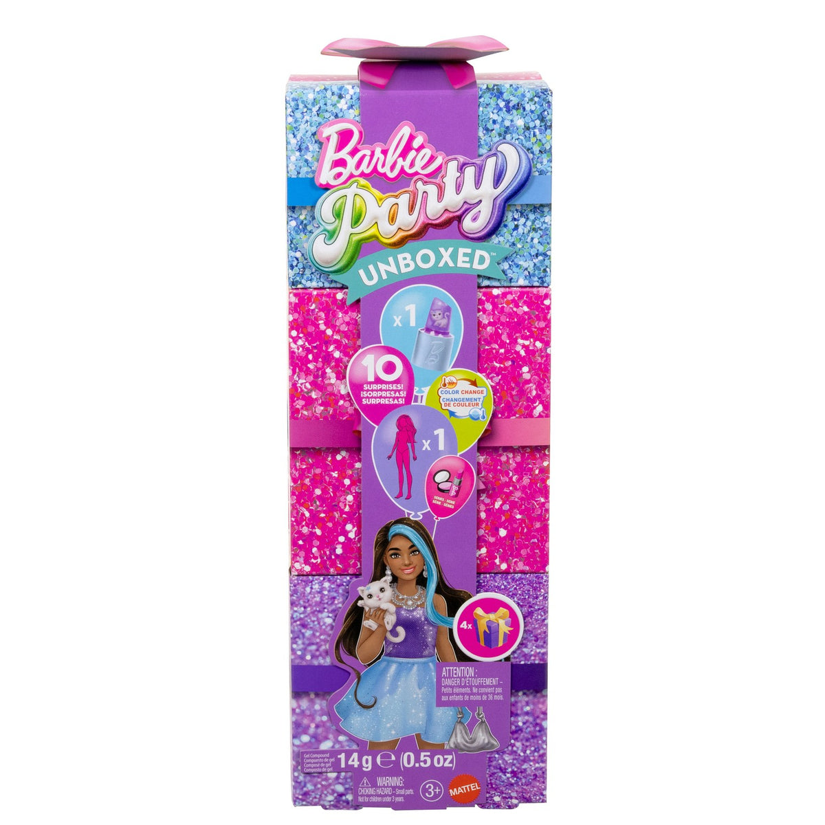 Barbie Glam Party Set with Doll & 10 Surprises