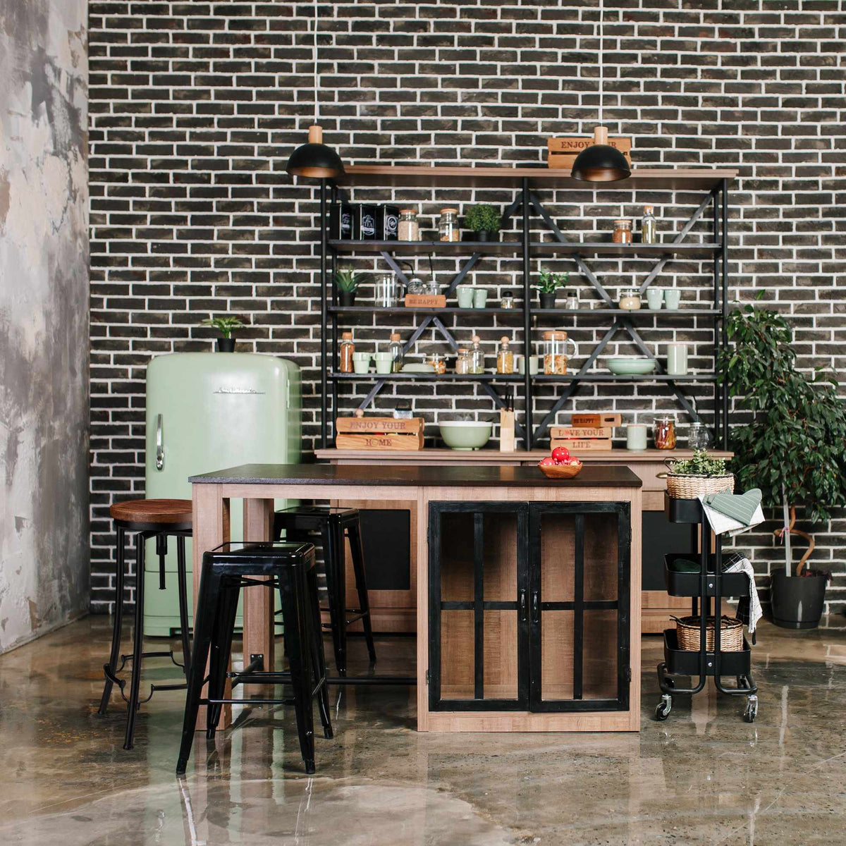 Bar stool industrial high