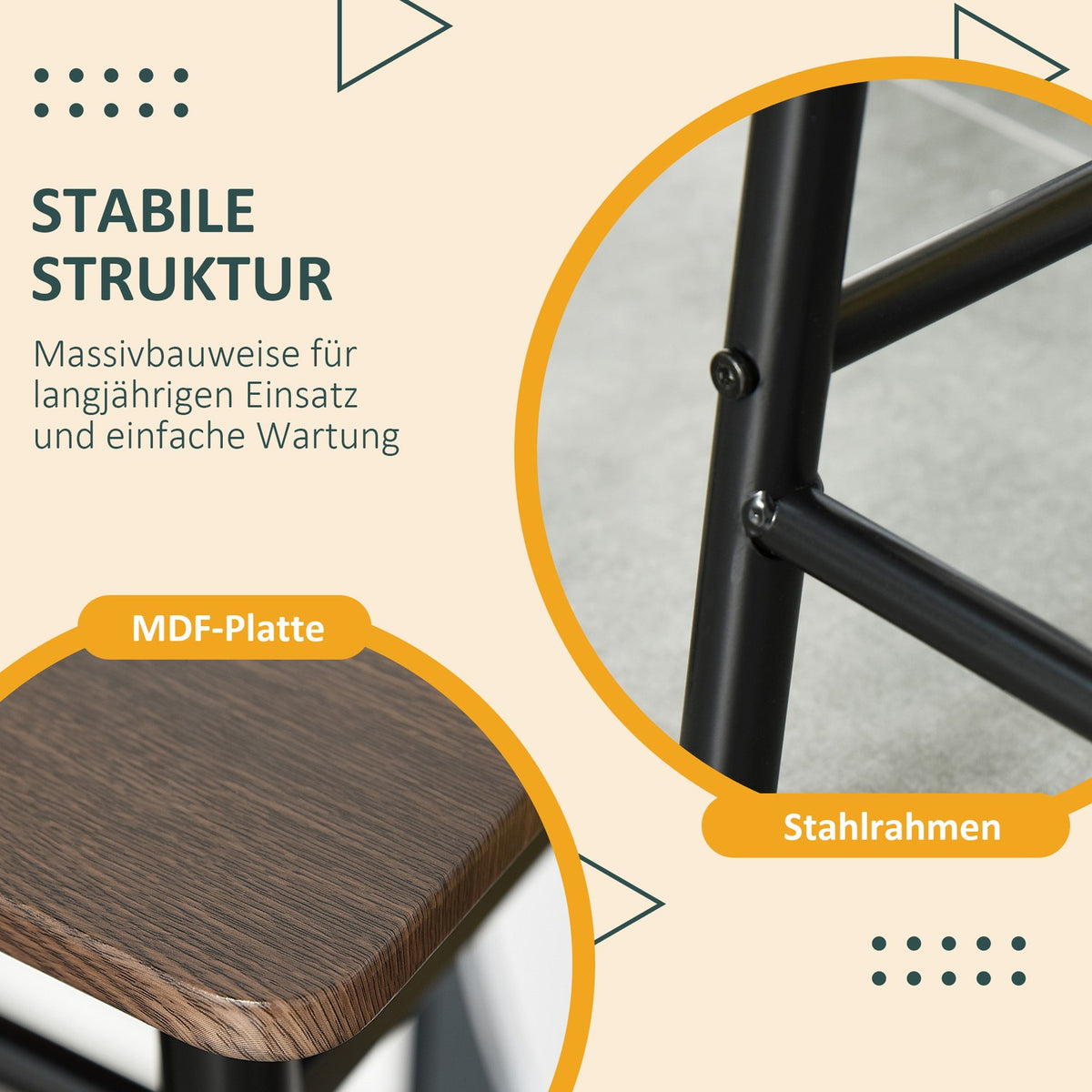 Bar table set 3-piece dining table with 2 bar stools dining group kitchen table and chairs bar table and bar stool with storage shelf metal 80 x 50 x 90 cm black