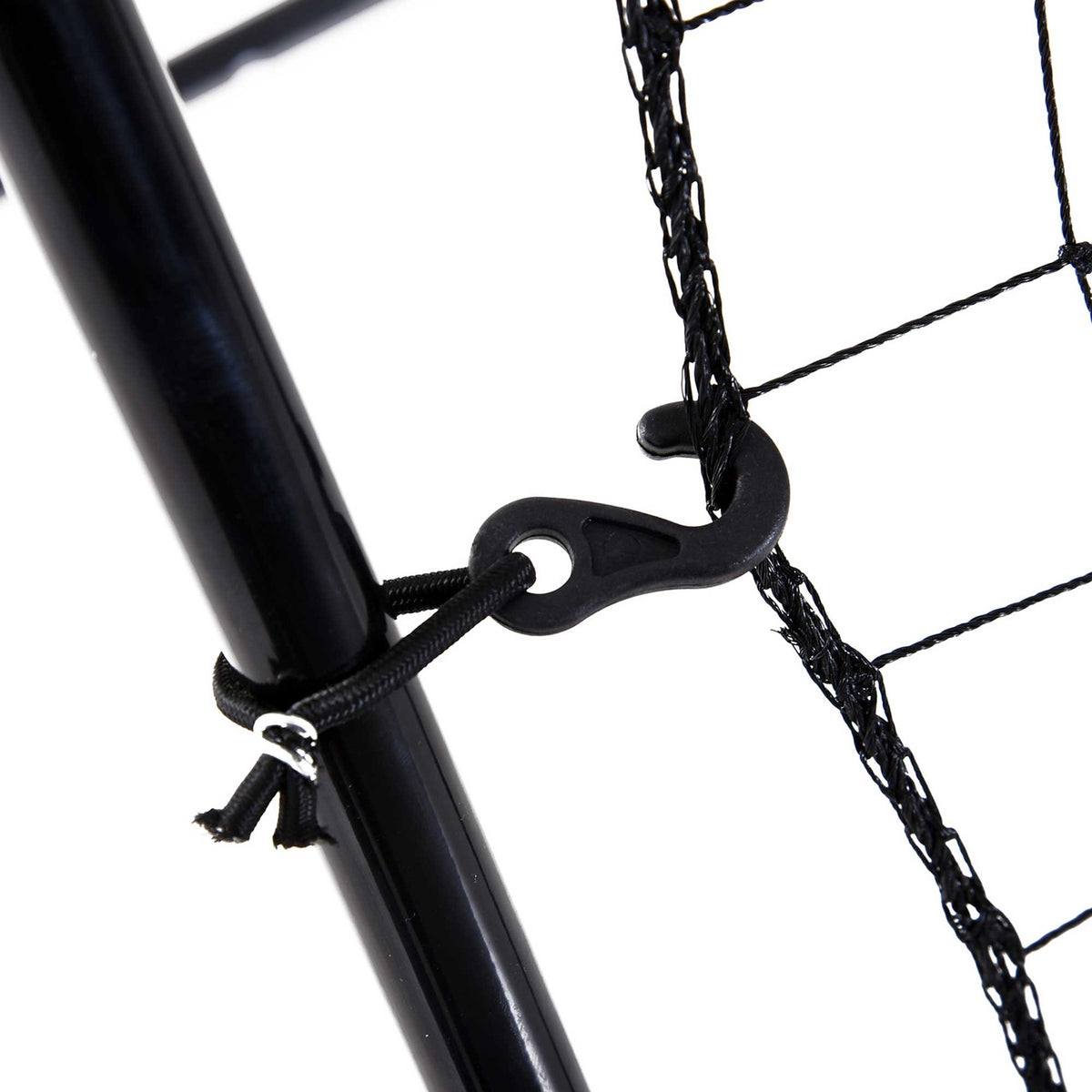 Baseball Rebounder PitchBack, Portable Rebound Wall Net with Hitting Zone for Baseball, Football, Metal, Black, 123 x 174 cm