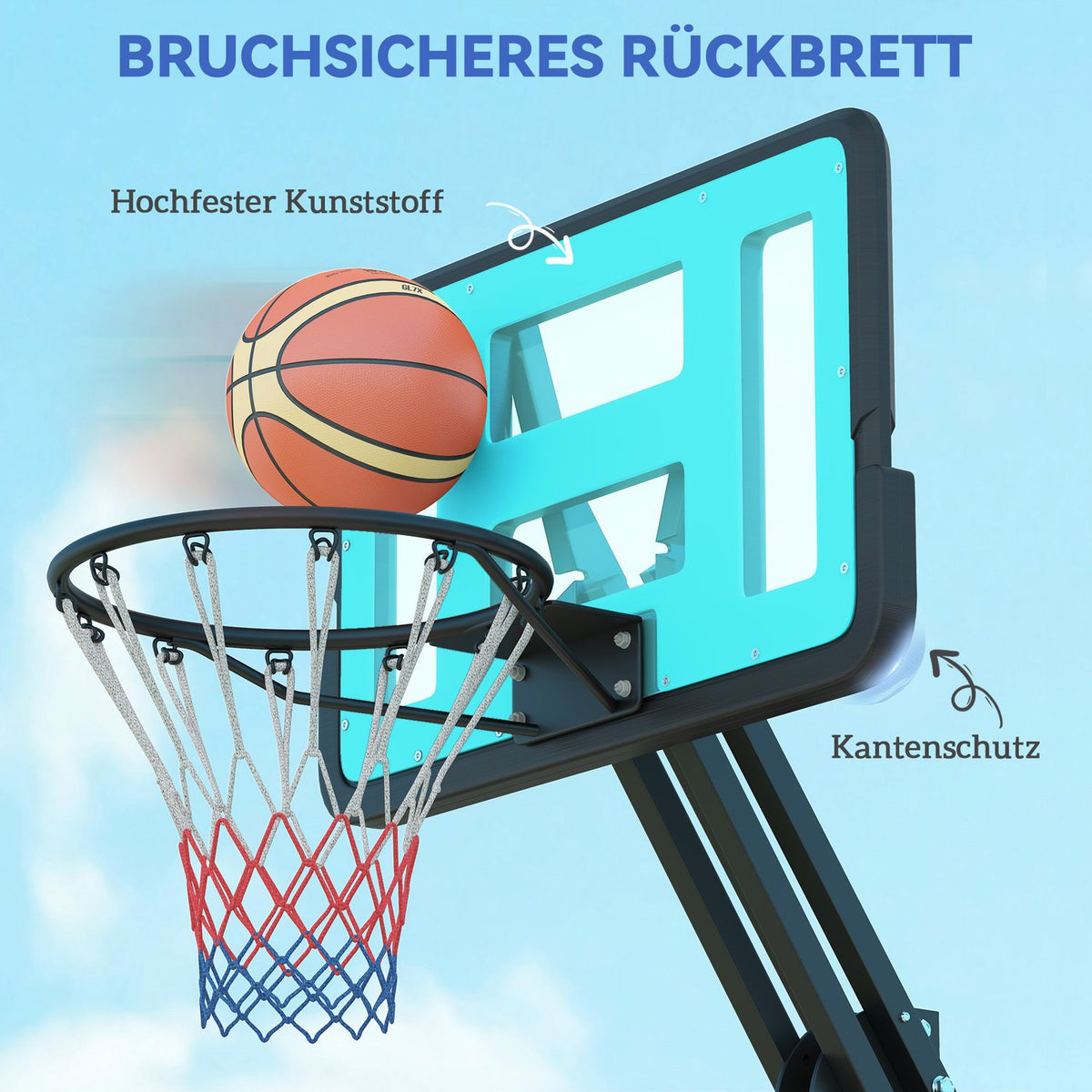 Basketball Hoop with Stand Roll 146-236 cm Height Adjustable Basketball Stand with 71x45cm Back Wall Portable Hoop System for Teenagers Adults Basketball System for Indoor Outdoor |