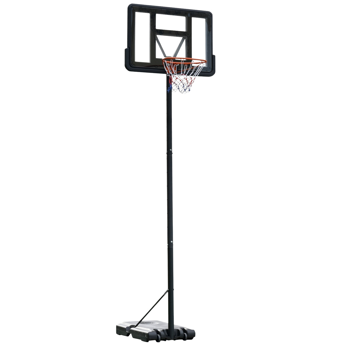Basketball Stand Portable Freestanding Adjustable Basketball Stand With Two Wheels For Outdoor And Indoor Use