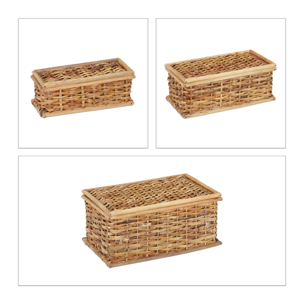 Basket set of 3 rattan