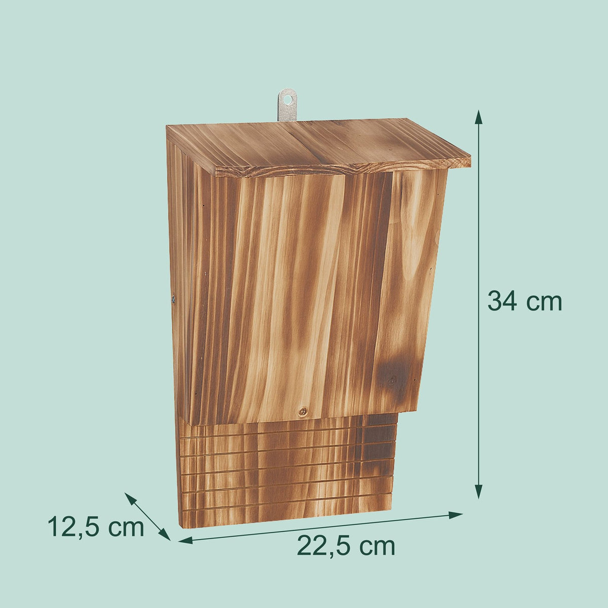 Bat Box Set, Flamed Fir Wood, 2 Pieces